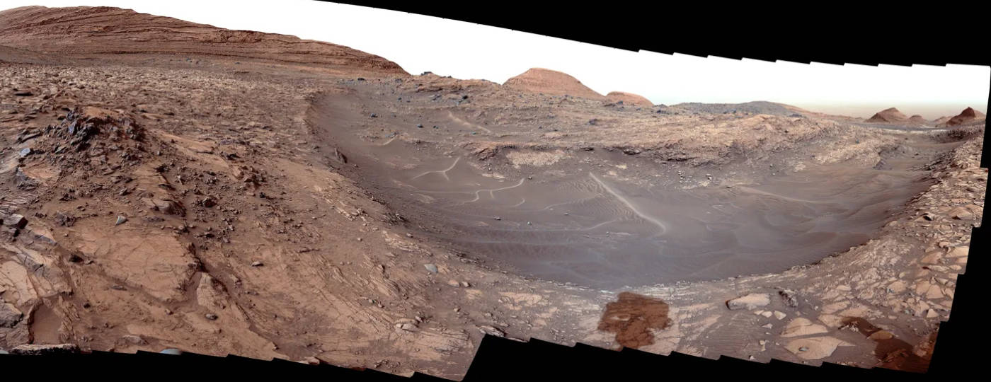 Leben auf dem Mars: Foto von NASA-Rover auf Gediz Vallis