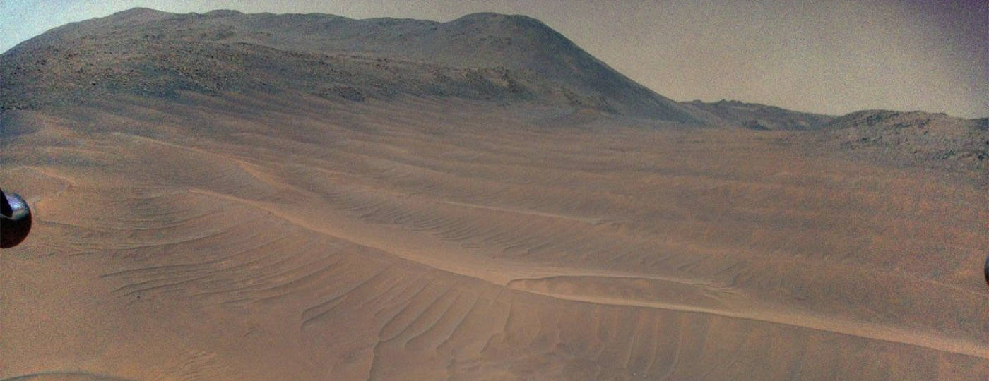 Leben auf dem Mars: NASA-Helikopter Ingenuity fotografiert Dünen auf dem Mars.