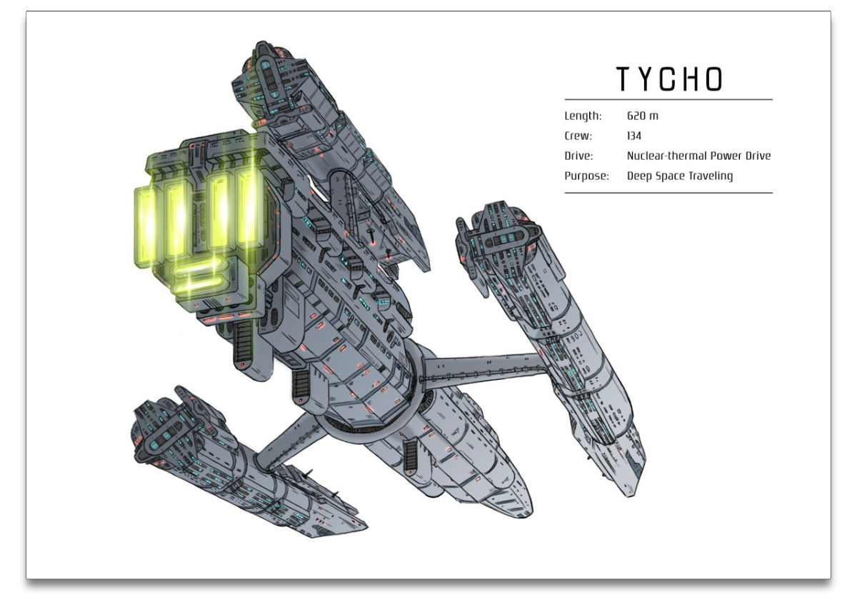 Space Vehicles Art Print A4 - 3 Stück